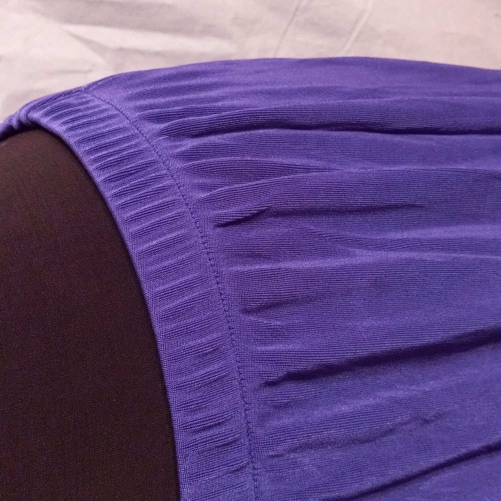 Citiknits 2X Blue Slinky Maxi Skirt Travel Knit - Picture 4 of 10